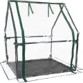 Gardzen Mini-Gewächshaus mit wasserdichtem Boden, tragbares Gewächshaus mit starkem Metallrahmen, kleines Gewächshaus für den Außen- und Innenbereich, 91,9 cm (L) x 91,9 cm (B) x 59,5 (H) - Thumbnail 8