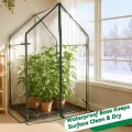 Gardzen Mini-Gewächshaus mit wasserdichtem Boden, tragbares Gewächshaus mit starkem Metallrahmen, kleines Gewächshaus für den Außen- und Innenbereich, 91,9 cm (L) x 91,9 cm (B) x 59,5 (H) - Thumbnail 5