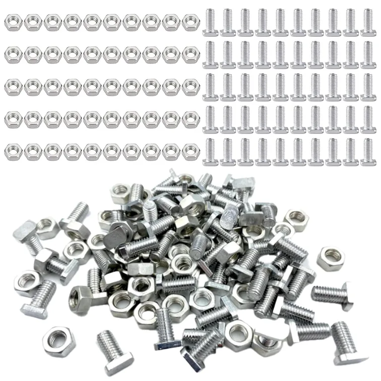 50 Stück Gewächshaus Schraube, Hammerkopfschrauben M6 für Gewächshäuser Glashäus Aluminium Gewächshaus als Gewächshausschrauben Hammerschraubenalu Zubehör – Bild 1