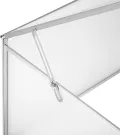 tectake® Frühbeet, Frühbeetaufsatz, Frühbeetkasten, Anzuchtkasten für Hochbeet, Blumenkasten, Anzucht Gewächshaus, Hochbeet Abdeckung, Pflanzkasten Minigewächshaus - 102 x 61 x 41/31 cm - Thumbnail 5
