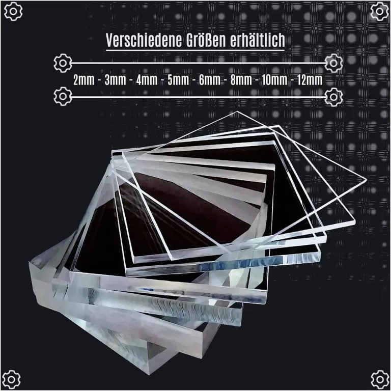 Polycarbonat Platte 70x260cm 5mm dick - Glas-Klar Bruchsicher Schlagfest Biegbar UV-beständig - Zuschnitt nach Maß - PC Kunststoff-Glas transparent - Sicherheits-Verglasung Gewächshaus-Platte – Bild 5