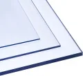Polycarbonat Platte 80x290cm 6mm dick - Glas-Klar Bruchsicher Schlagfest Biegbar UV-beständig - Zuschnitt nach Maß - PC Kunststoff-Glas transparent - Sicherheits-Verglasung Gewächshaus-Platte - Thumbnail 1