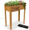 STREND PRO Hochbeet Balkon | 98cm(h) x 40cm(b) x 84(l) | Gemüsebeet Holz mit wasserdichter Pflanzfolie | Kleines Hochbeet Schmales ideal für Balkon, Terrasse & Garten | Kräuterbeet Klein - Thumbnail 1