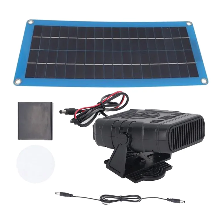 Solarmodul Kit - Autoladegerät-Panel, Gewächshausheizung | 12V Kit Mit Ventilator, Energiesparendes Heizsystem, Wetterfest Außenwärmer, Niederspannungsheizung Für Camping Oder Hühnerstall – Bild 1