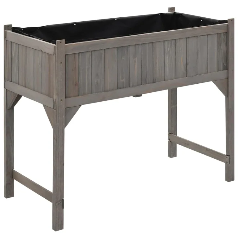 Hochbeet with Gewächshaus, Massivholz Tanne, Durable and Weather-Resistant, Hochbeet Balkon, Hochbeete für Garten, Hofgarten Hochbeete, Pflanzkasten Balkon, 110x54x120 cm – Bild 6