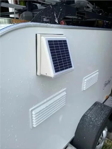 Dachentlüftung 68CFM Plastiksolarventilator-Auszieher-Luftkanal-Durchmesser 120mm des Wand-Ventilator-2.5W for Hallen-Gewächshaus – Bild 10