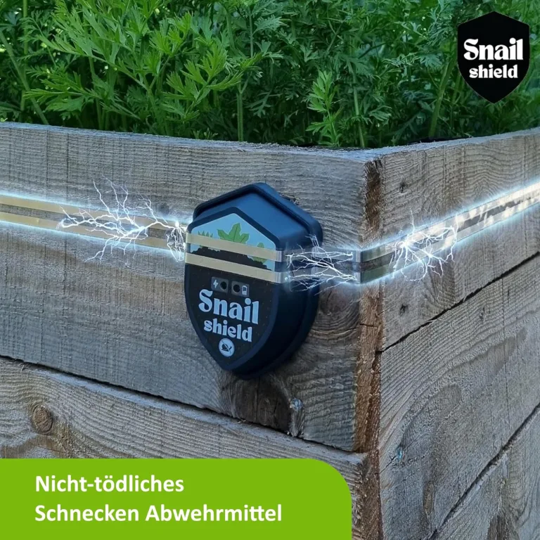 Snail Shield - Schneckenzaun Elektrisch Set für Hochbeet mit 11m Zaunband, Schneckenschutz für Gärten, Gemüsebeet, Pflanzen, Einfache Installation, verbesserte Software 2026 (Made in EU) – Bild 2