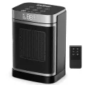 YASHE Heizlüfter Energiesparend 1500W Heizung Elektrisch mit Fernbedienung, Thermostat PTC-Keramik Heizung 70° Oszillierend 24-Std-Timer Überhitzungs-Kippschutz Kindersicherung - Thumbnail 8