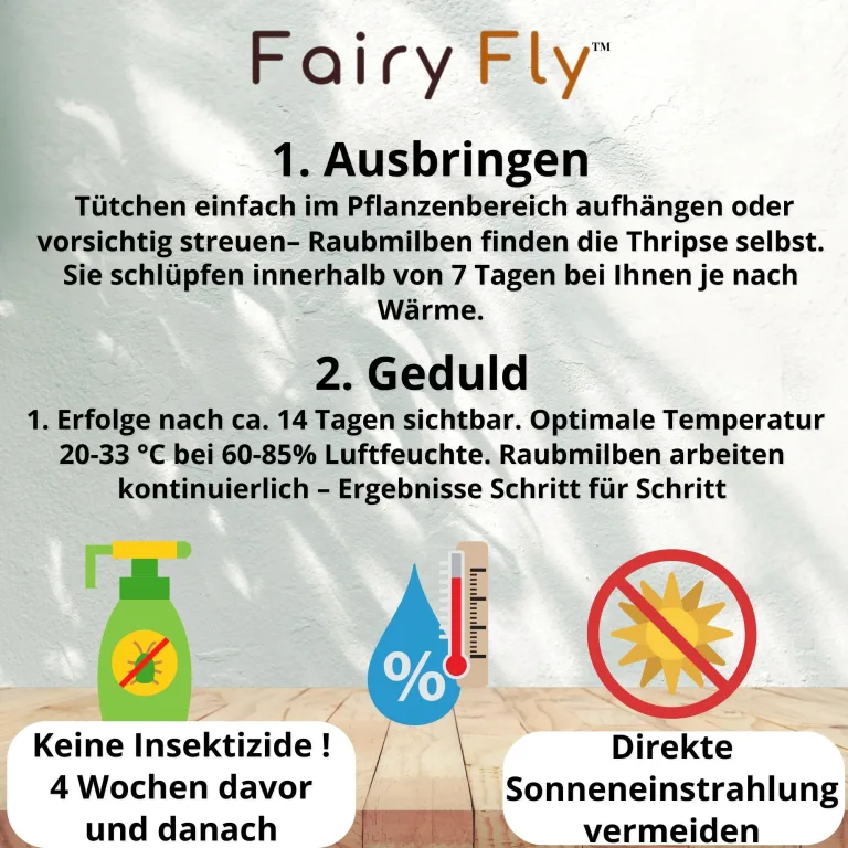 Raubmilben Mix gegen Thripse & Spinnmilben – 6 Tüten (3 x Cucumeris + 3 x Californicus) – Nützlinge für Zimmerpflanzen & Gewächshaus – biologisch & chemiefrei – Bild 6