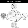 Gartengewächshaus, 56X56X56 cm Pop-Up Mini Gewächshaus, Transparentes PVC Überwinterungszelt für Pflanzen, Pflanzenabdeckung, Kleines Gewächshaus Outdoor für Garten, Blumen, Setzlinge, Balkon, Gemüse - Thumbnail 5