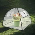 Gartengewächshaus, 56X56X56 cm Pop-Up Mini Gewächshaus, Transparentes PVC Überwinterungszelt für Pflanzen, Pflanzenabdeckung, Kleines Gewächshaus Outdoor für Garten, Blumen, Setzlinge, Balkon, Gemüse - Thumbnail 6