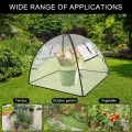 Gartengewächshaus, 56X56X56 cm Pop-Up Mini Gewächshaus, Transparentes PVC Überwinterungszelt für Pflanzen, Pflanzenabdeckung, Kleines Gewächshaus Outdoor für Garten, Blumen, Setzlinge, Balkon, Gemüse - Thumbnail 8