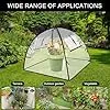 Gartengewächshaus, 56X56X56 cm Pop-Up Mini Gewächshaus, Transparentes PVC Überwinterungszelt für Pflanzen, Pflanzenabdeckung, Kleines Gewächshaus Outdoor für Garten, Blumen, Setzlinge, Balkon, Gemüse - Thumbnail 2