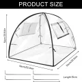 Gartengewächshaus, 56X56X56 cm Pop-Up Mini Gewächshaus, Transparentes PVC Überwinterungszelt für Pflanzen, Pflanzenabdeckung, Kleines Gewächshaus Outdoor für Garten, Blumen, Setzlinge, Balkon, Gemüse - Thumbnail 3