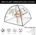 Gartengewächshaus, 56X56X56 cm Pop-Up Mini Gewächshaus, Transparentes PVC Überwinterungszelt für Pflanzen, Pflanzenabdeckung, Kleines Gewächshaus Outdoor für Garten, Blumen, Setzlinge, Balkon, Gemüse - Thumbnail 4