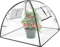 Gartengewächshaus, 56X56X56 cm Pop-Up Mini Gewächshaus, Transparentes PVC Überwinterungszelt für Pflanzen, Pflanzenabdeckung, Kleines Gewächshaus Outdoor für Garten, Blumen, Setzlinge, Balkon, Gemüse - Thumbnail 1