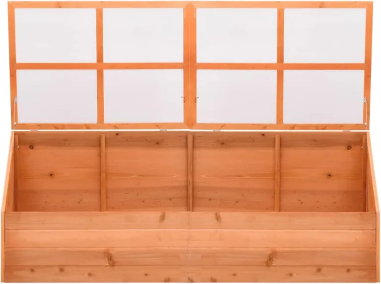 Holz-Gewächshaus mit PC-Platten | Schutz für Kräuter & Setzlinge | 180x57x62 cm | Wasserfest Model170648 – Bild 3