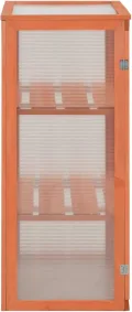 Holz-Gewächshaus mit 2 Regalen & PC-Platte, 75x47x109 cm, wasserdicht, für Gartenbau Model170646 - Thumbnail 5