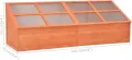 Holz-Gewächshaus mit PC-Platten | Schutz für Kräuter & Setzlinge | 180x57x62 cm | Wasserfest Model170648 - Thumbnail 6