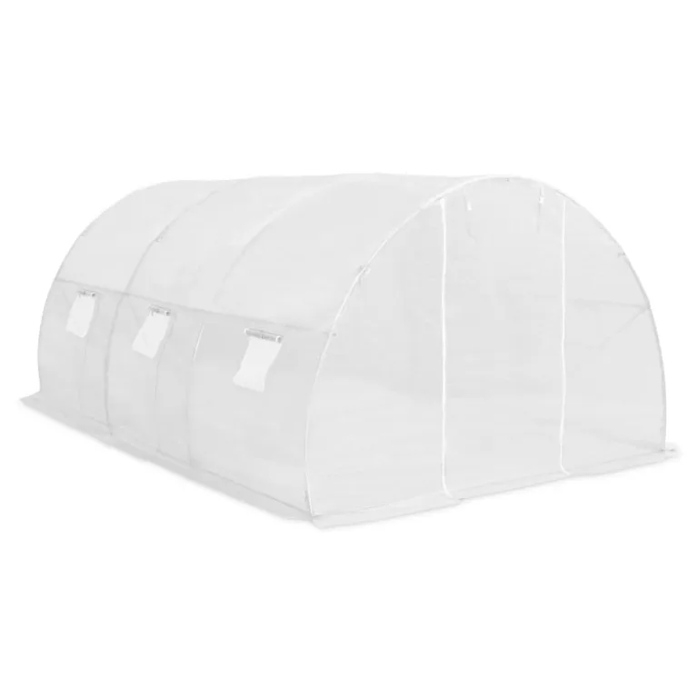 Gewächshaus Großes Tomatenhaus 450x300x200 cm PE-Netzgewebe 170 g/m² Stahlrahmen Model45750 – Bild 1
