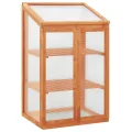 Großes Holz-Gewächshaus: Schutz für Pflanzen, 2 Regale, Klappdeckel, Zusammenbau erforderlich Model314848 - Thumbnail 2