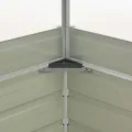 Gecheer Gewächshaus Anthrazit 100x100x77 cm Verzinkter Stahl Gewächshaus Treibhaus Tomatenhaus Frühbeet Pflanzenhaus für Gurken - Thumbnail 6