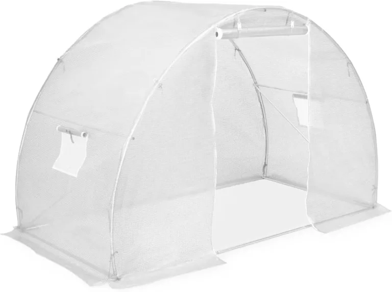 Gecheer Gewächshaus 4,5 m² 300x150x200 cm Gewächshaus Treibhaus Tomatenhaus Frühbeet Pflanzenhaus für Gurken – Bild 3