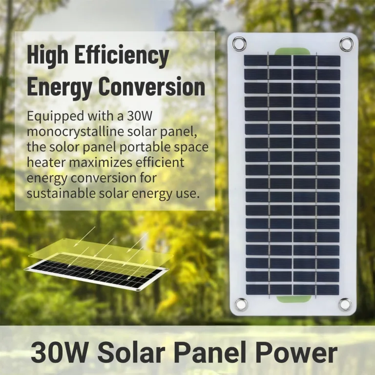30W Monokristalline Solarpanel -Autoheizung mit Multifunktionalem Design gewächshausheizung solar Batteriekasten -Set für Einfache Ladevorgänge, Kompakt Monokristallina solpaneler – Bild 4