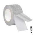 Hohlkammerplatten Kantenverschlussband, Anti Dust Klebeband für Stegplatten, Gewächshausdichtung, Gewächshaus Platten, Doppelstegplatten, Polycarbonatplatten (grau, 5cm x 25m x 1 rolle) - Thumbnail 1
