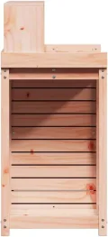 Pflanzbank für den Außenbereich, Pflanztisch aus Holz mit Ablage und Aufbewahrungsschrank, Gartenpflanztisch, Arbeitsstation für Garten, Terrasse, Gewächshaus, 82,5 x 50 x 109,5 cm, Hellbraun - Thumbnail 7