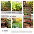 tectake® Vertikalbeet mit 5 Etagen, Hochbeet aus Holz, Pflanztreppe, Hochbeet Balkon, Blumenbeet, Kräuterbeet, Gemüsebeet, Pflanzenregal, Blumenkasten Holz mit Pflanzvlies - braun, 81 x 52 x 180 cm - Thumbnail 5