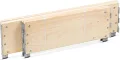 gardivo Hochbeet 80 x 60 x 20 cm - 3-teilig halbe Europalette Rahmen aus Holz, Garten Hochbeete, Beeteinfassung, Holzrahmen, stapelbar, steckbar - Thumbnail 6