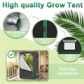 Aufun Grow Zelt für Pflanzen Zuchtzelt Gewächshaus Box Zuchtschrank Anzucht Gemüse Kräuter Grow Schrank, Indoor Anbauzelt, Growroom für Blumen klein Tomaten Hydro Green, Größe:240x120x200cm - Thumbnail 5