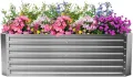 Gabiona Hochbeet Metall verzinkt 184x90x60 cm mit Aufsatz – Großes Hochbeet & Frühbeet für Garten, Gemüse, Kräuter & Blumen – Wetterfest, rostfrei, stabil – 990 L Volumen – Pflanzkasten rechteckig - Thumbnail 2