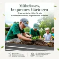 Gabiona Hochbeet Metall verzinkt 184x90x60 cm mit Aufsatz – Großes Hochbeet & Frühbeet für Garten, Gemüse, Kräuter & Blumen – Wetterfest, rostfrei, stabil – 990 L Volumen – Pflanzkasten rechteckig - Thumbnail 4