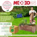 Pflanzkübel aus Holz, Hochbeet mit Schutzfolie, Kiefernholz Pflanzkasten Blumenkasten für Outdoor Garten Terrasse Balkon, Natürlich, Stabil & Dekorativ, 30x90x33 cm Farbe: Natur unbehandelt - Thumbnail 6
