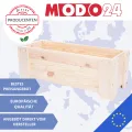 Pflanzkübel aus Holz, Hochbeet mit Schutzfolie, Kiefernholz Pflanzkasten Blumenkasten für Outdoor Garten Terrasse Balkon, Wetterfest, Stabil & Dekorativ, 30x80x33 cm Farbe: Grau imprägniert - Thumbnail 7