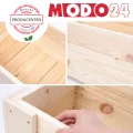 Pflanzkübel aus Holz, Hochbeet mit Schutzfolie, Kiefernholz Pflanzkasten Blumenkasten für Outdoor Garten Terrasse Balkon, Natürlich, Stabil & Dekorativ, 30x30x33 cm Farbe: Natur unbehandelt - Thumbnail 9