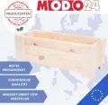 Pflanzkübel aus Holz, Hochbeet mit Schutzfolie, Kiefernholz Pflanzkasten Blumenkasten für Outdoor Garten Terrasse Balkon, Wetterfest, Stabil & Dekorativ, 30x90x33 cm Farbe: Braun imprägniert - Thumbnail 7