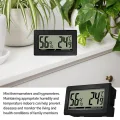 10 Stück Mini Digital Thermometer Hygrometer, Luftfeuchtigkeitsmesser mit LCD, Zimmerthermometer für Büro, Küche, LCD-Thermometer Inkubator, Thermometer Gewächshaus - Thumbnail 6