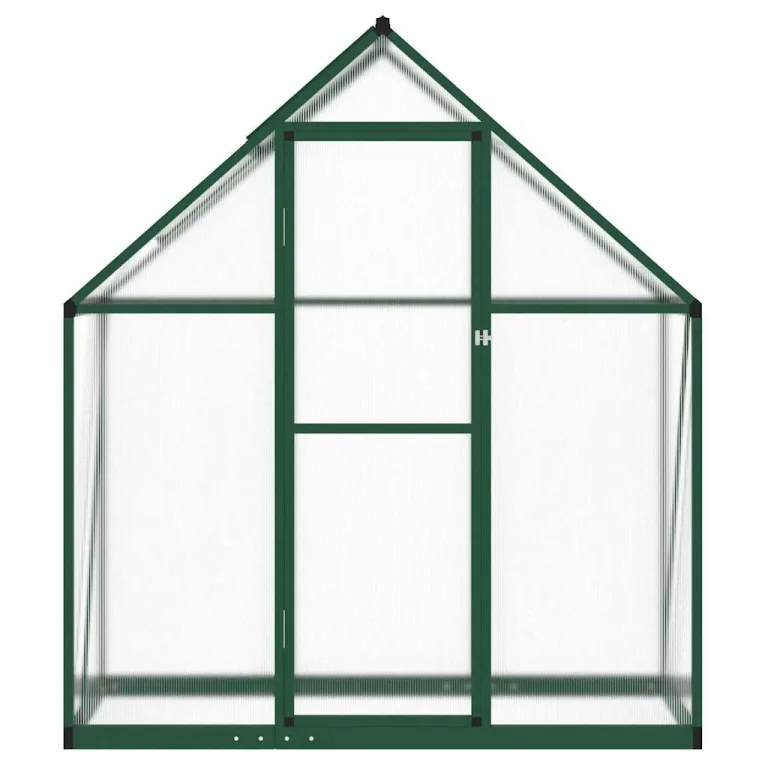 Refined Gewächshaus mit Fundamentrahmen Grün 169x58x195 cm Aluminimum – Bild 3