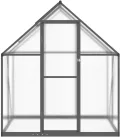 Refined Gewächshaus mit Fundamentrahmen Anthrazit 169x114x195 cm Alu - Thumbnail 4