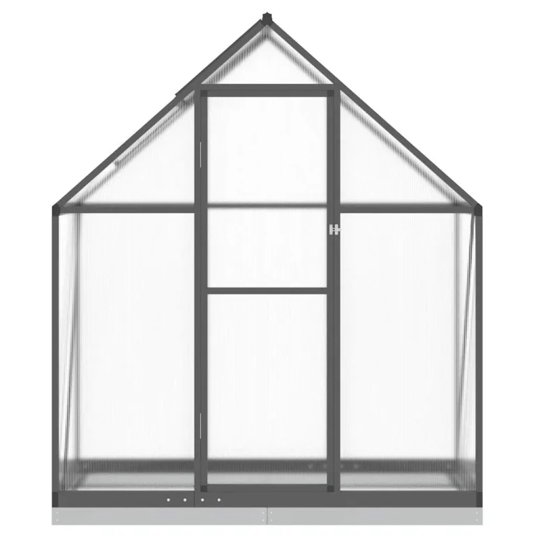 Refined Gewächshaus mit Fundamentrahmen Anthrazit 169x58x202 cm Alu – Bild 3