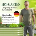 Hochbeet Metall 200x80x78 cm I Gartenbeet aus verzinktem Stahl I Pflanzbeet wetterfest & rostfrei I Ovales Gemüsebeet für Garten & Terasse I Hochbeet Bausatz ohne Boden (Salbei) - Thumbnail 8