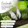 Hochbeet Metall 260x80x78 cm I Gartenbeet aus verzinktem Stahl I Pflanzbeet wetterfest & rostfrei I Ovales Gemüsebeet für Garten & Terasse I Hochbeet Bausatz ohne Boden (Salbei) - Thumbnail 5