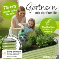 Hochbeet Metall 260x80x78 cm I Gartenbeet aus verzinktem Stahl I Pflanzbeet wetterfest & rostfrei I Ovales Gemüsebeet für Garten & Terasse I Hochbeet Bausatz ohne Boden (Salbei) - Thumbnail 7