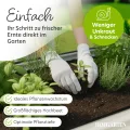 HOFGARTEN Hochbeet Metall 200x80x78 cm - Hochwertiges Gartenbeet aus Zn-Al-Mg Stahl - wetterfest & rostgeschützt - Ergonomisches Gärtnern - Modell QuickGrow XL (Cremeweiß) - Thumbnail 5