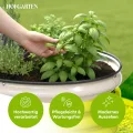 HOFGARTEN Hochbeet Metall 200x80x78 cm - Hochwertiges Gartenbeet aus Zn-Al-Mg Stahl - wetterfest & rostgeschützt - Ergonomisches Gärtnern - Modell QuickGrow XL (Cremeweiß) - Thumbnail 6
