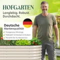 HOFGARTEN Hochbeet Metall 200x80x78 cm - Hochwertiges Gartenbeet aus Zn-Al-Mg Stahl - wetterfest & rostgeschützt - Ergonomisches Gärtnern - Modell QuickGrow XL (Cremeweiß) - Thumbnail 8