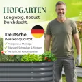 Hochbeet Metall 200x80x78 cm I Gartenbeet aus verzinktem Stahl I Pflanzbeet wetterfest & rostfrei I Ovales Gemüsebeet für Garten & Terasse I Hochbeet Bausatz ohne Boden (Anthrazit) - Thumbnail 8